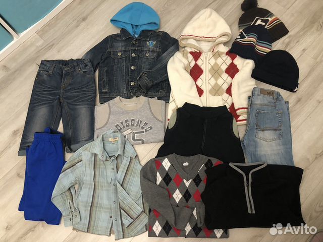 Одежда пакетом на мальчика 4-5 лет