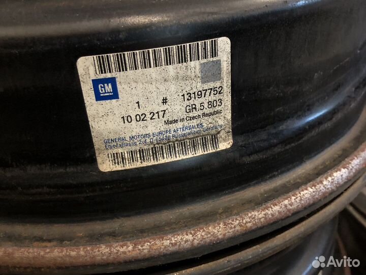 Диски r15 5x100 железо