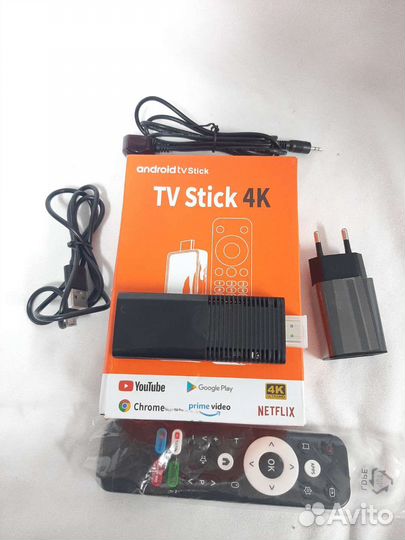 Тв Приставка smart TV Stick 4K Android 10