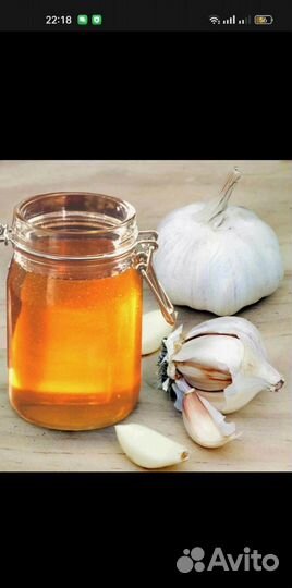 Банка, мед и чеснок