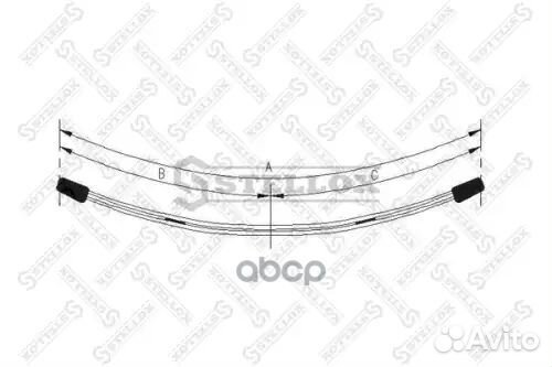 Рессора пер. 57 568 02 MB Sprinter 308-316CDI