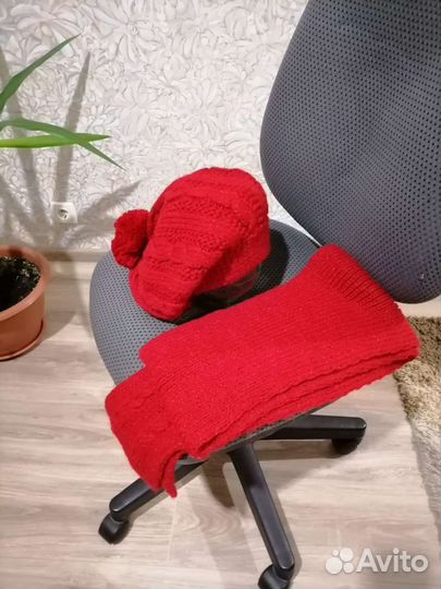 Шапка и шарф вязаные