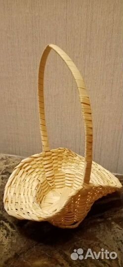 Соломенные тарелочки, корзинка цена за 1шт