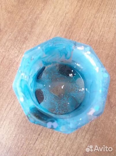 Стакан-подсвечник ручной работы