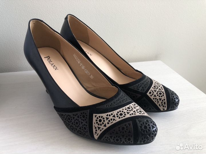 Туфли женские, натуральная кожа