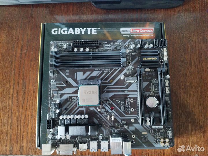 Комплект gigabyte B450M DS3H + ryzen 7 2700