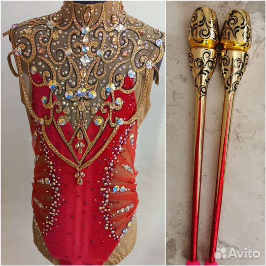 Обмотка предметов для художественной гимнастики