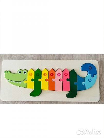 Деревянные пазлы для детей развивающие игрушки
