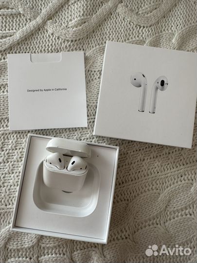 Беспроводные наушники apple airpods 2