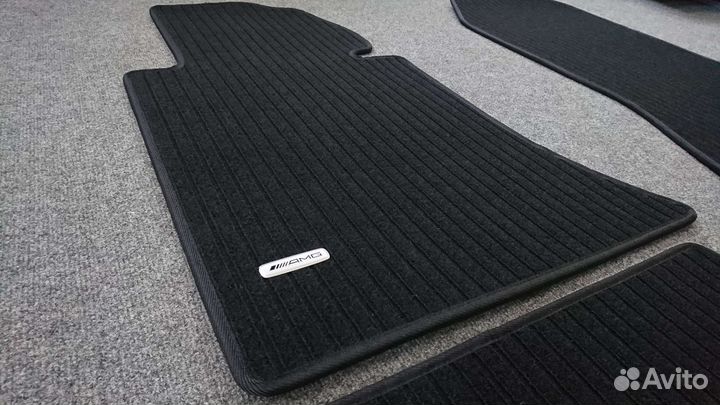 Автоковрики для Mercedes-Benz w124, чёрный репс