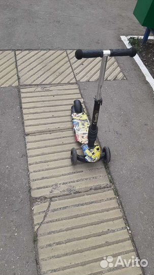 Самокат детский трехколесный бу
