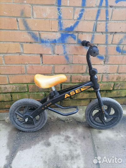 Беговел Ase sport, снегокат-самокат, ролики,защита