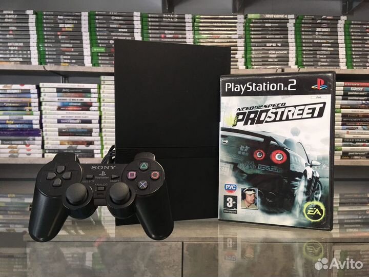Прошитая PS2 + Игра NFS Pro Street