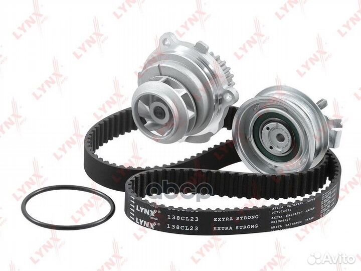 Ремень грм + 1 ролик+помпа+прокл PW-1075 lynxauto