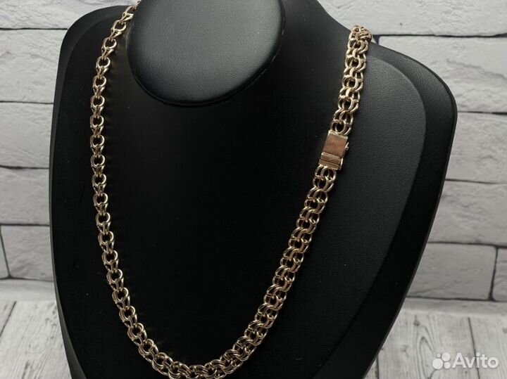 Золотая цепь 585 пробы массой 61.5 грамма (64см)