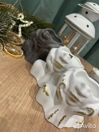 Статуэтки гипсовые, свечи,подарок,ручная работа