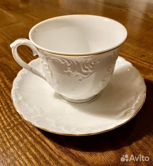 Чайная кофейная пара фарфор Англия