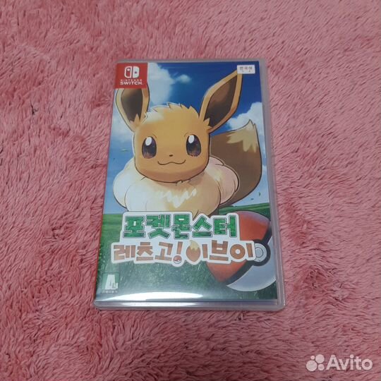 Nintendo switch pokemon eevee пустая коробка