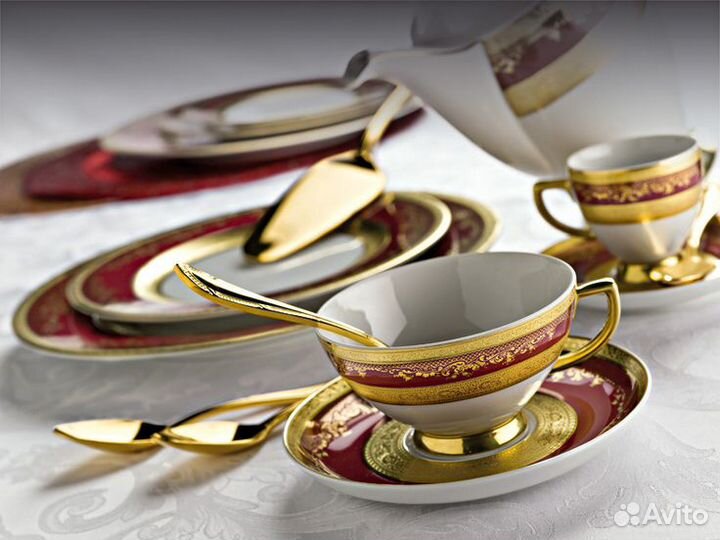 Zepter Royal Gold столовый + кофейный на 12 персон