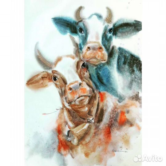 Акварель картины 80х60, оригиналы