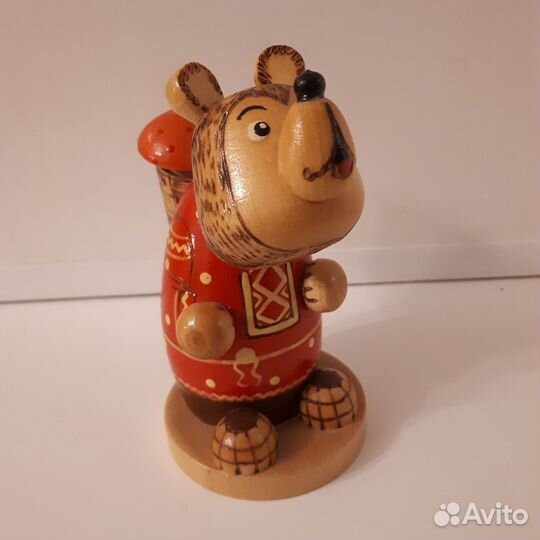 Статуэтки медведи СССР. Дерево. Вещи СССР