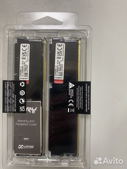 Оперативная память Kingston Fury DDR5 2x16 гб