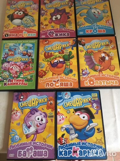 Двд диски Смешарики и Винкс