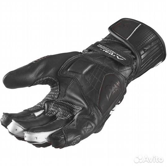 Motorcycle Racing мотоперчатки In Berik 2.0 195112 Race Leather Black White Certified