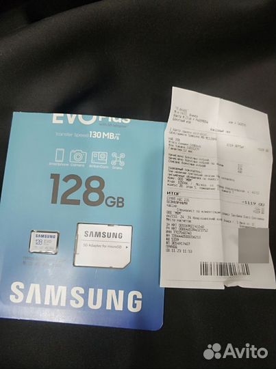 Карта памяти micro sd 128 samsung