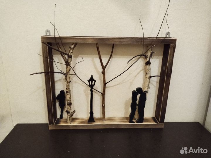 Картина панно из дерева