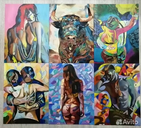 Картины по мотивам работ Lea Roche