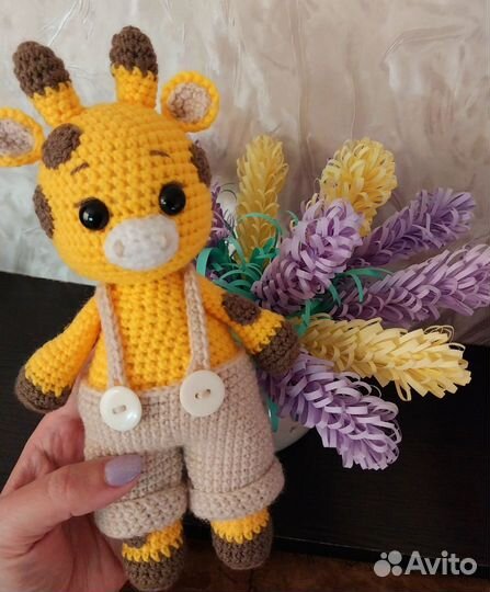 Жирафик Львенок Игрушки крючком