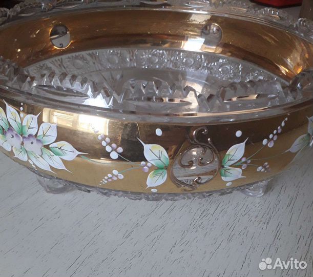 Ваза для фруктов богемия