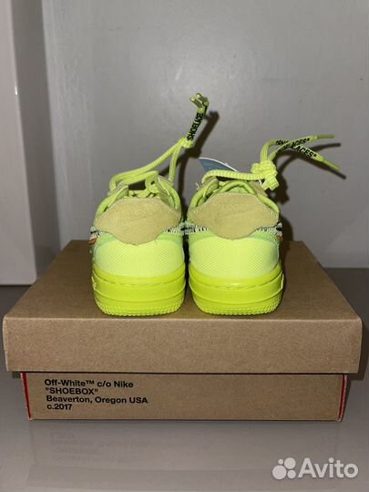 Nike Off-White x Air Force 1 Low 'Volt' оригинал