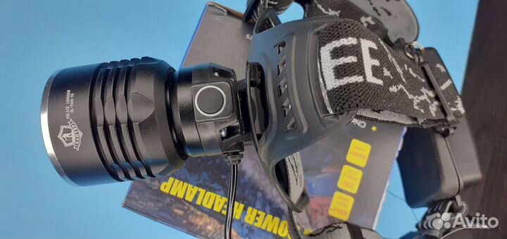 Фонарь налобный Хантер Крупная линза Функция Zoom