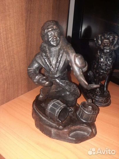 Чугунная статуэтка Емеля СССР