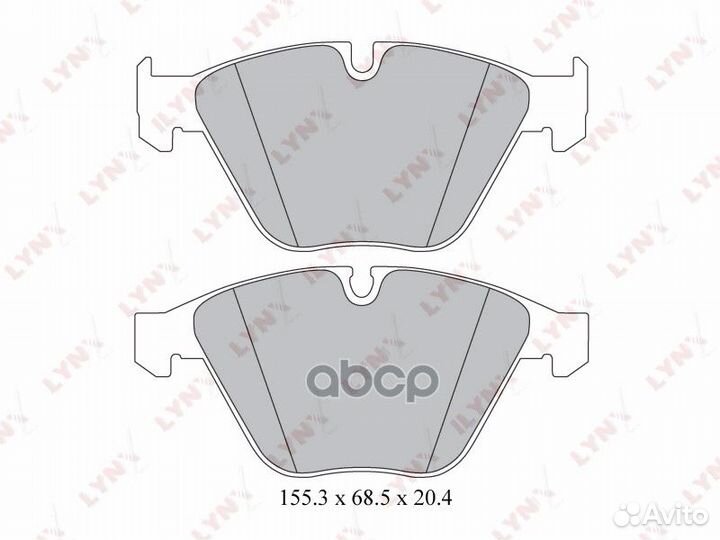 Колодки тормозные дисковые перед BMW 5 (E60