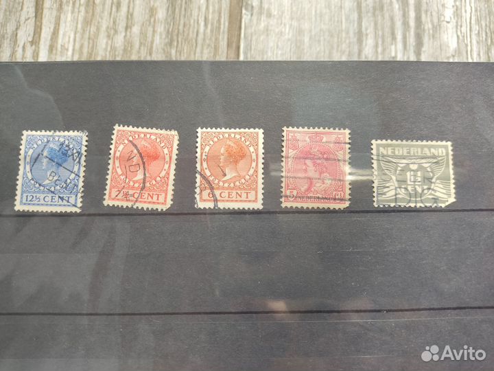 Почтовые марки Нидерланды и Бельгия