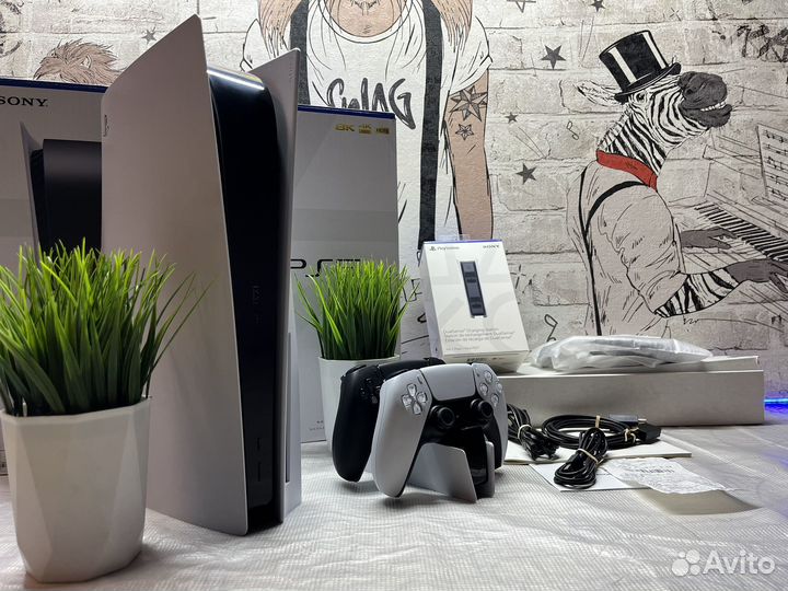 Sony playstation 5+2гем+заряд+750игр