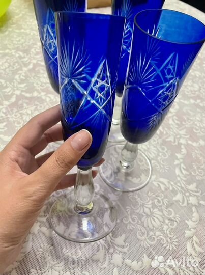 Бокалы для вина хрустальные