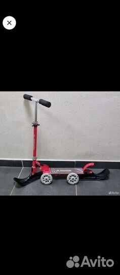 Самокат снегокат 2 в 1