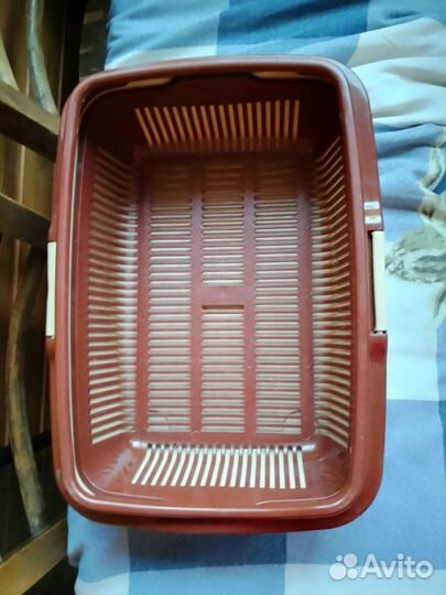 Кошачий лоток с сеткой и бортиком