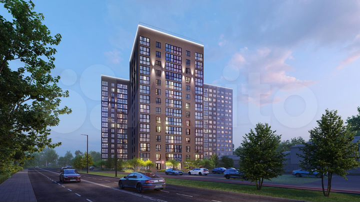 1-к. квартира, 50,5 м², 9/14 эт.