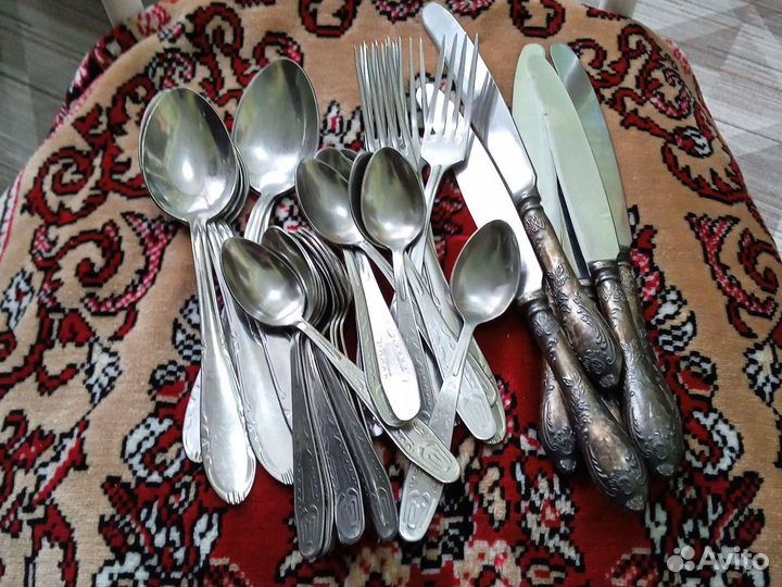 Кухонный набор нержавейка СССР и мельхиор