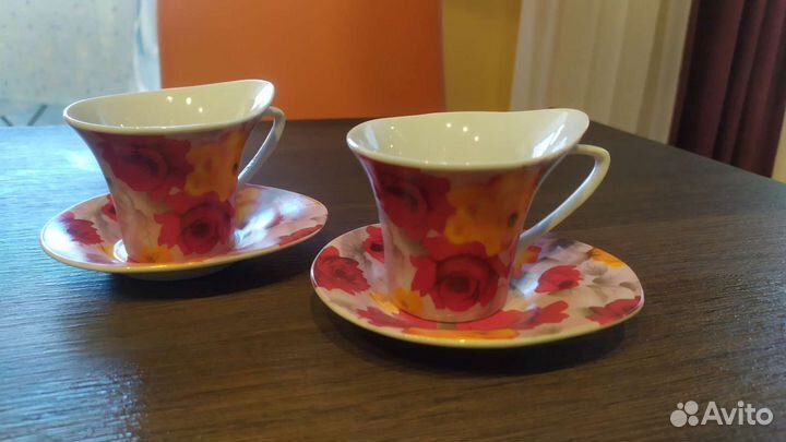 Набор кофейных чашек новый