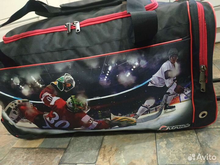 Баул хоккейный 28 сублимация 12 красная молния