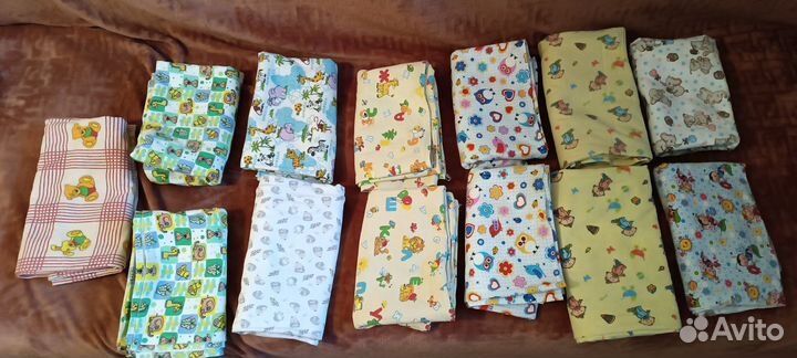 Пеленки детские фланелевые