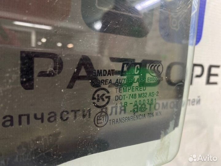 Стекло двери заднее левое Chevrolet Lacetti