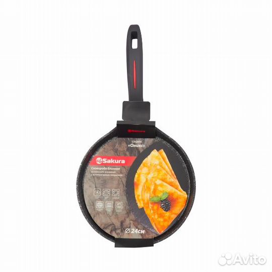 Сковорода блинная 24см кованая. dyflon. FB07-24