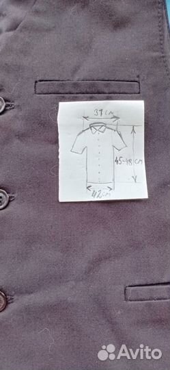 Жилет черный для мальчика 146-158